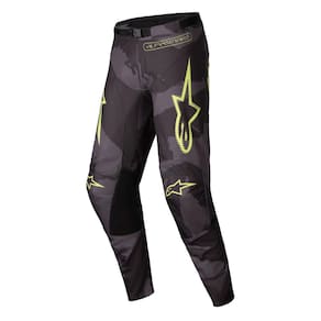 Calças Alpinestars Racer Hollow Dark Camo/Amarelo Fluo Tamanho 28