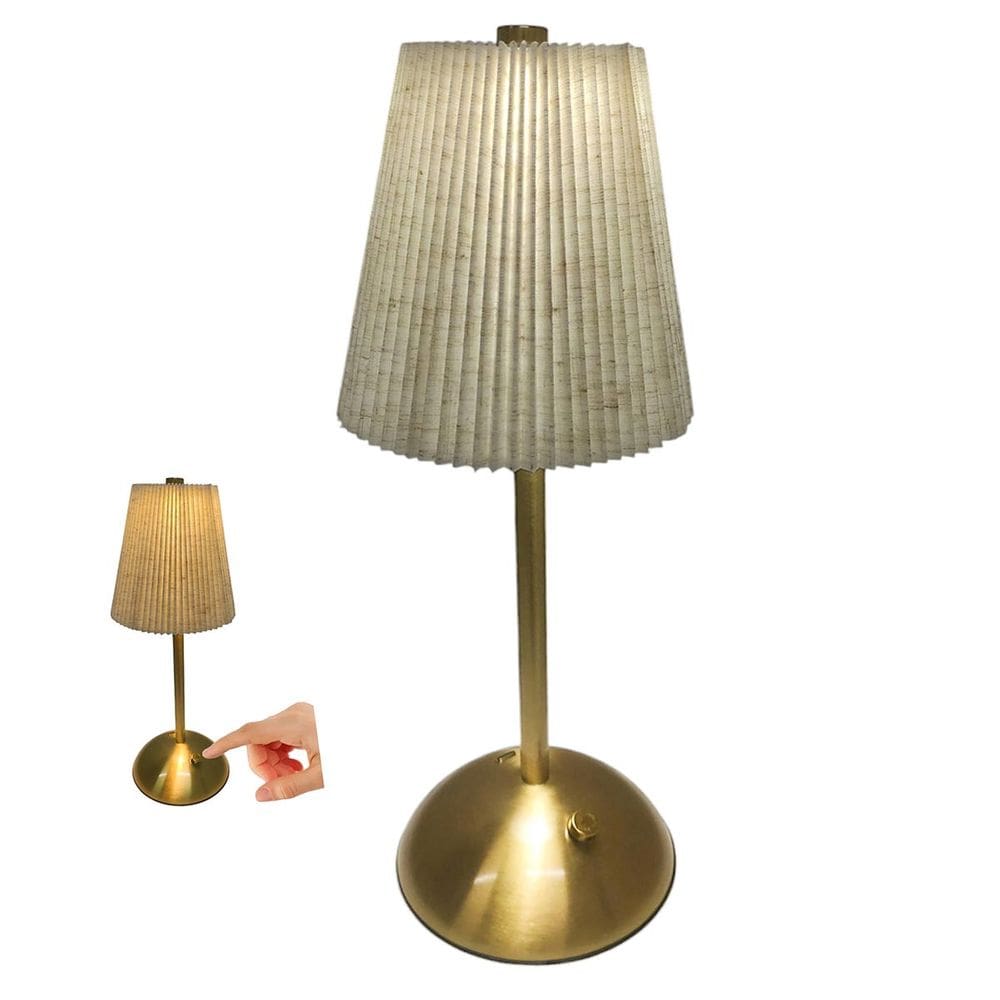 Lumianaria de Mesa Abajur 3 Tons LED Controle de Intensidade Bateria Recarregavel USB Quarto Cabeceira Trabalho Home Office Estudo Decoraçao