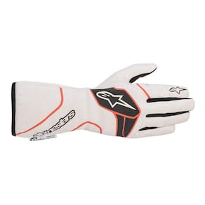 Luvas Alpinestars TECH-1 Race V2 GL SF brancas/pretas 2XL