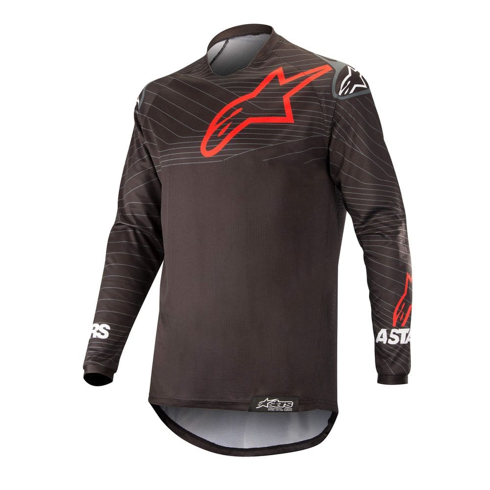 Jersey Alpinestars Venture R preto/vermelho para homens 2X