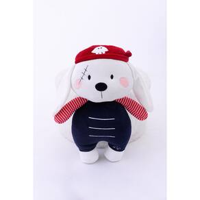 Coelho Pirata De Pelucia Zip Toys Antialégico Macio Lavavél