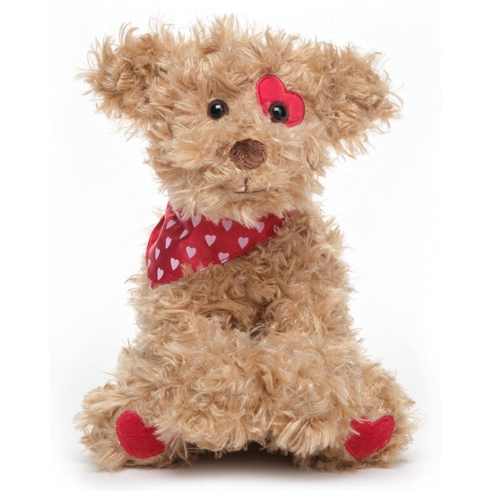 Bicho de pelúcia Bearington Harry Hugglesmore Brown Puppy 28cm