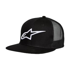 Chapéu Alpinestars Corp Trucker Snapback para homem, preto