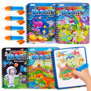 Livros mágicos para colorir com água e criatividade para crianças de 1 a 4 anos