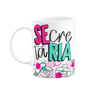 Caneca profissões - Secretária - 325ml branca