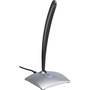 Microfone de mesa USB Logitech (preto/prata)