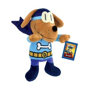 Brinquedo de pelúcia MerryMakers Dog Man Bark Knight a 23 cm do livro