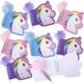 Conjunto de caderno e canetas ArtCreativity Unicorn para crianças (12 conjuntos)