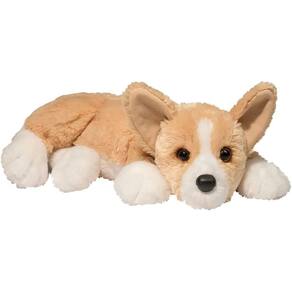 Peluche de pelúcia Douglas Rudy Corgi para cães com 41 cm de comprimento
