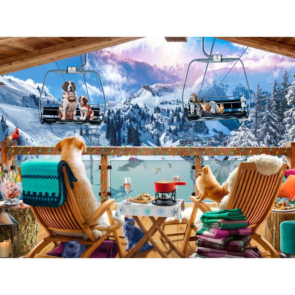 Quebra-cabeça Ceaco Ski Chalet 300 peças