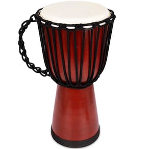 Conjunto de bateria ArtCreativity Wooden Djembe de 40 cm com palitos para crianças e adultos