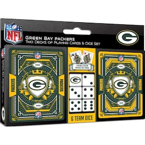 Cartas de baralho e pacotes de dados Masterpieces NFL Green Bay Packers