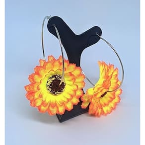 Brinco Carnaval Bloquinho Par de Brincos Argola Aço Girassol Fitinhas Franjas Pompom Neon Festas Fios Lantejoula 2025