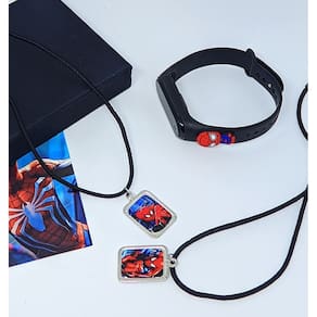 Kit Relógio Infantil Digital led Prova água Bracelete Disney 3d Homem aranha + Conjunto Colares Best Friends Amizade