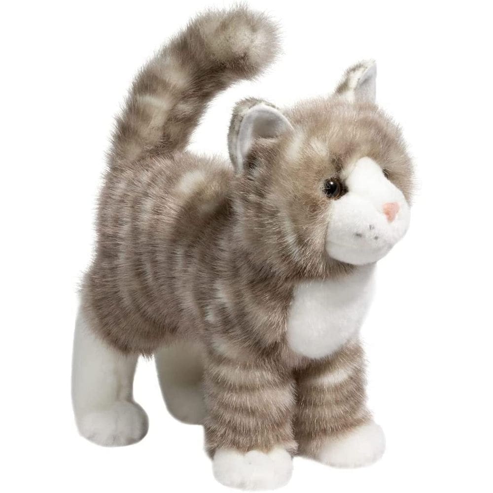 Bicho de pelúcia Douglas Zipper Grey Tabby Cat 30cm