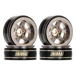 Rodas de roda INJORA 1.0 Plus Brass Beadlock para 1/24 1/18 RC Crawler