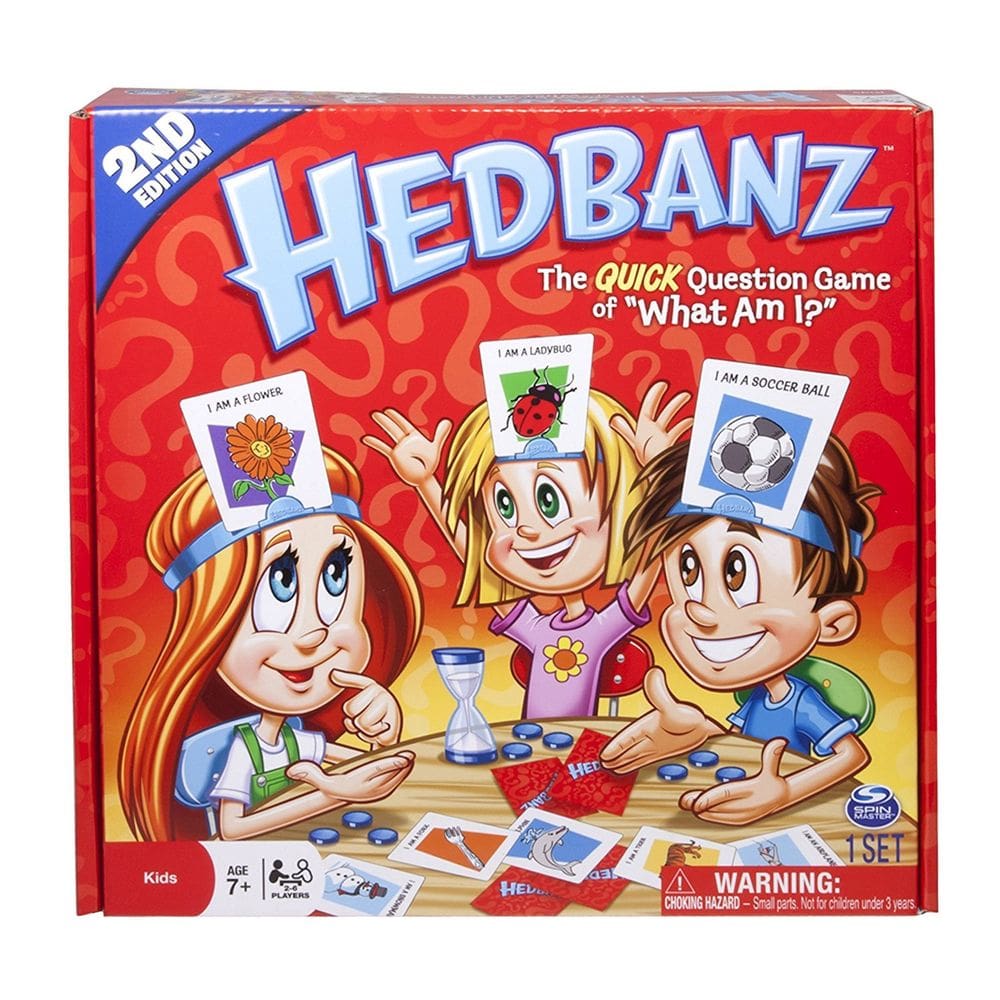Pergunta rápida da 2ª edição do jogo de tabuleiro Spin Master HedBanz