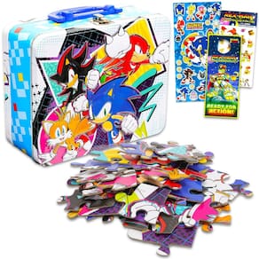 Pacote de quebra-cabeça Lunch Box Sonic the Hedgehog para crianças