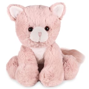Bicho de pelúcia Bearington Mew Mew The Pink Kitty de 26 cm
