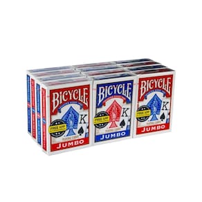 Cartas de baralho, pôquer de bicicleta, tamanho padrão, Jumbo Face Index