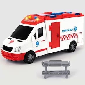 Ambulância Toy Truck ArtCreativity em escala 1/16 com luzes e sirene