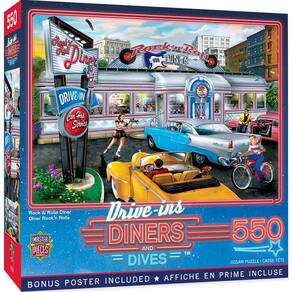 Obras-primas do quebra-cabeça Rock & Rolla Diner 550 peças