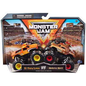 Caminhões de brinquedo Monster Jam Monster Jam El Toro Loco Vs. Monster Mutt