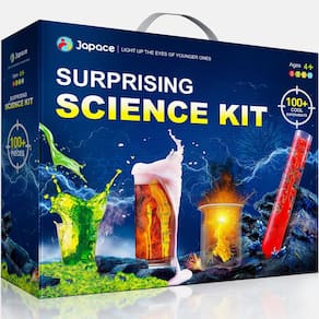 Kit científico Japace 100+ experimentos para crianças de 4 a 12 anos