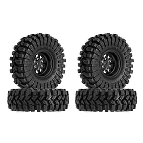 Conjunto de pneus de roda INJORA 1.0 Beadlock para carro 1/18 1/24 RC