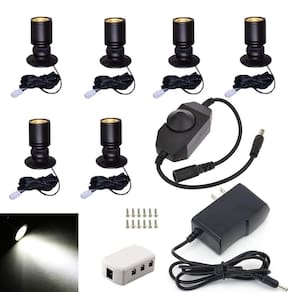 Refletor LED Jorunhe 1,5 W para armário de joias (pacote 6)