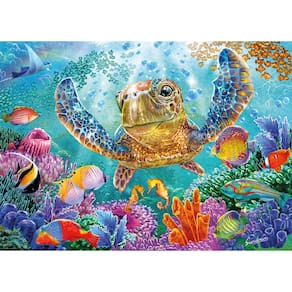 Quebra-cabeça Ceaco Steve Sundram Turtle Flight 500 peças