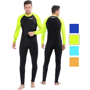 Proteção UV de corpo inteiro Diving Skin COPOZZ para homens preta/verde