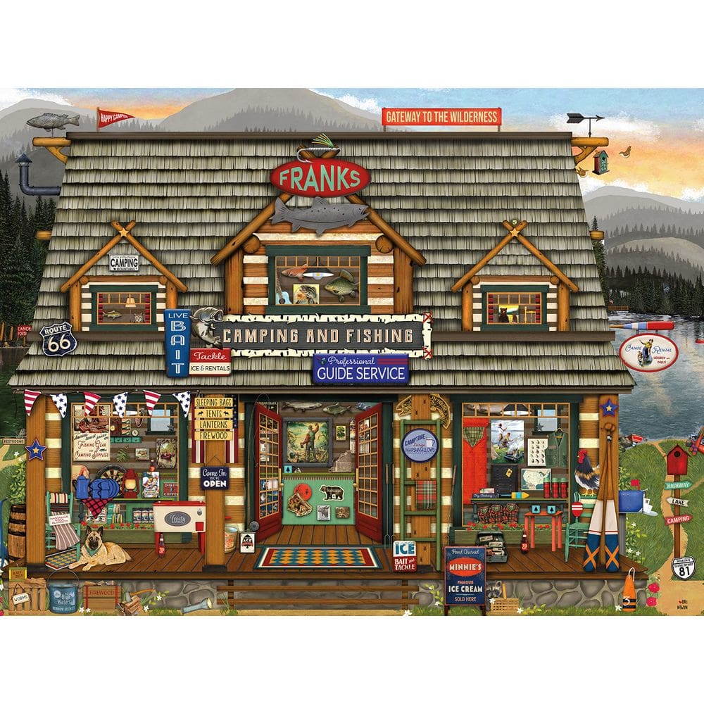 Quebra-cabeça Ceaco Frank`s Fishing Store 750 peças