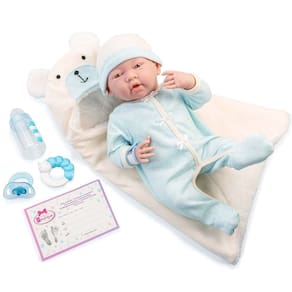 Boneca JC Toys La Newborn Nursery 15,5 cm com 8 acessórios