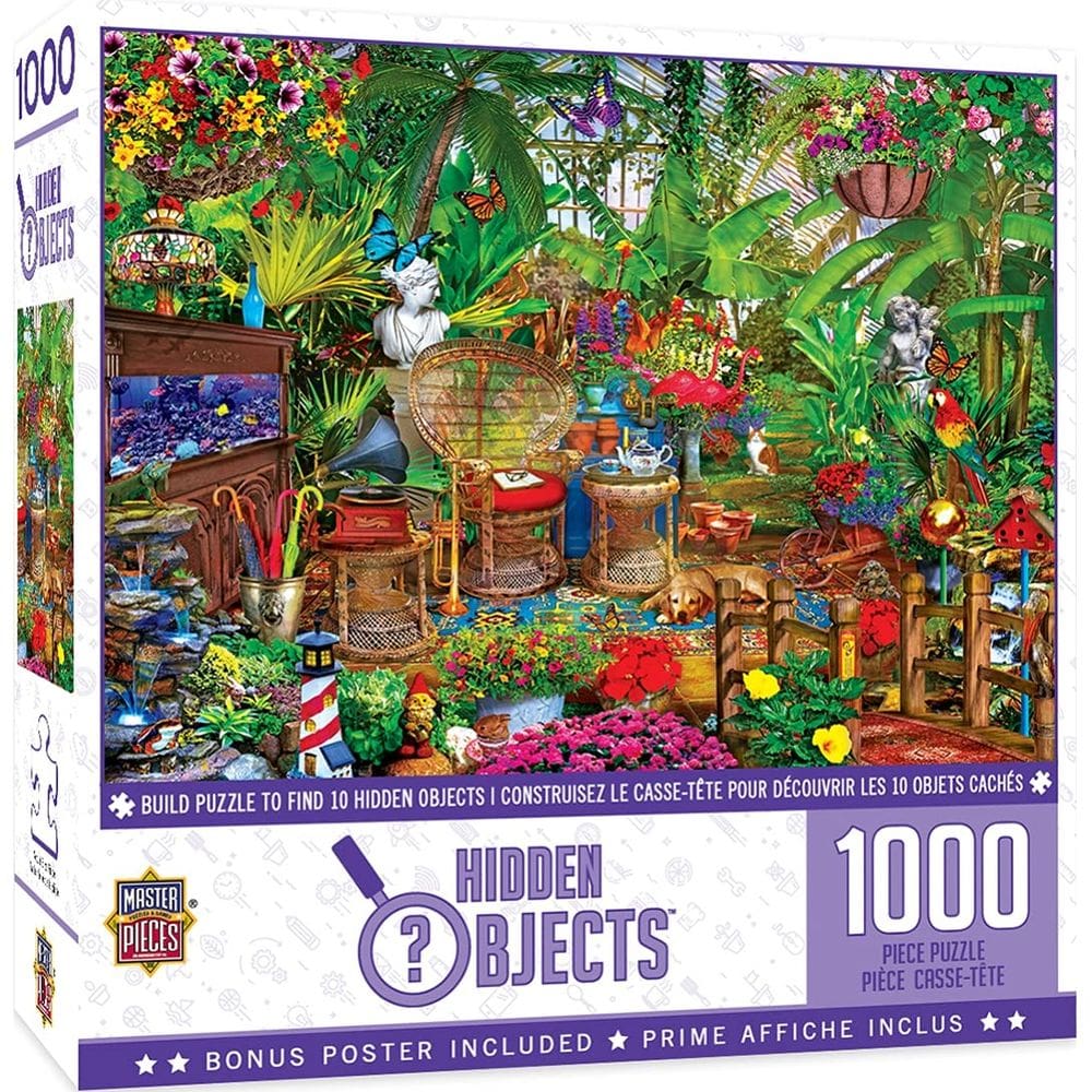 Obras-primas do quebra-cabeça Seek & Find Garden Hideaway
