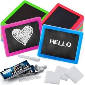 Conjunto de lousa ArtCreativity Neon para crianças com 24 kits e acessórios