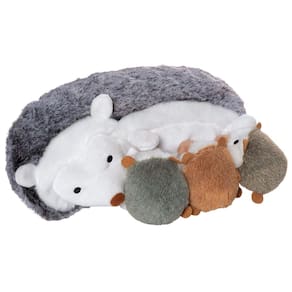 Brinquedo de pelúcia Manhattan para amamentar Nissa Hedgehog com bebês