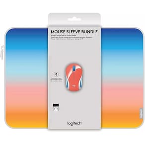 Mouse Logitech Wireless Mini M187 com pacote de capa de 14 polegadas