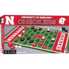 Jogo de tabuleiro de damas MasterPieces NCAA Nebraska Cornhuskers