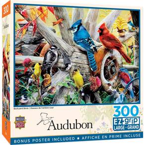 Puzzle MasterPieces Audubon Backyard Birds 300 peças