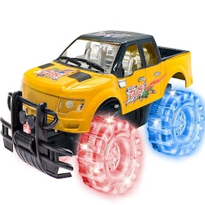 Toy Monster Truck ArtCreativity Light Up amarelo e preto 20 cm