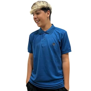 Camisa Polo Masculina Fatal Piquet Azul 29524