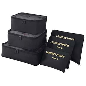 Jogo De Necessaire Com 6 Peças Seanite Travel - Preto