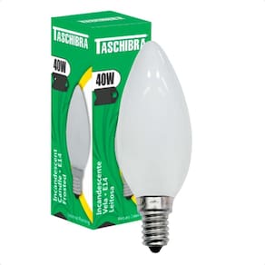 Kit 5 Lâmpadas Incandescente Vela 40W E14 Leitosa 220V