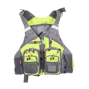 Colete de pesca JKSPORTS Fly Fishing Safety Life Jacket verde