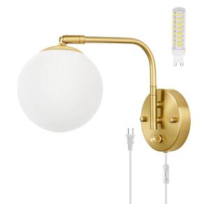 Arandelas de parede VATONI Swing Arm reguláveis com cabo de encaixe