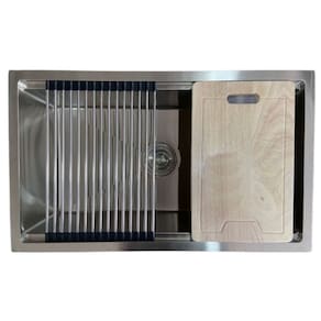 Cuba Inox Support Sobrepor Embutir 50x40 Tabua E Esteira