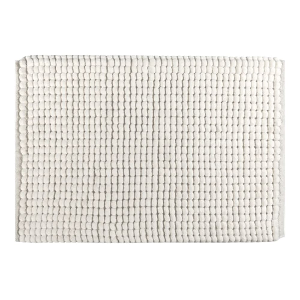 Tapete Retangular Antiderrapante Delicato 70x50cm Auguri Casa Off White