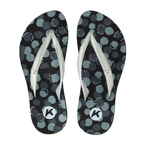 Chinelo Kenner Ibiza Polka Feminino - Preto e Cinza