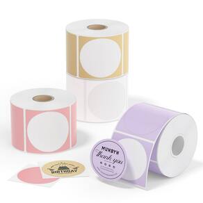 Etiquetas térmicas MUNBYN Color Circle 5 cm Etiquetas autoadesivas 3000